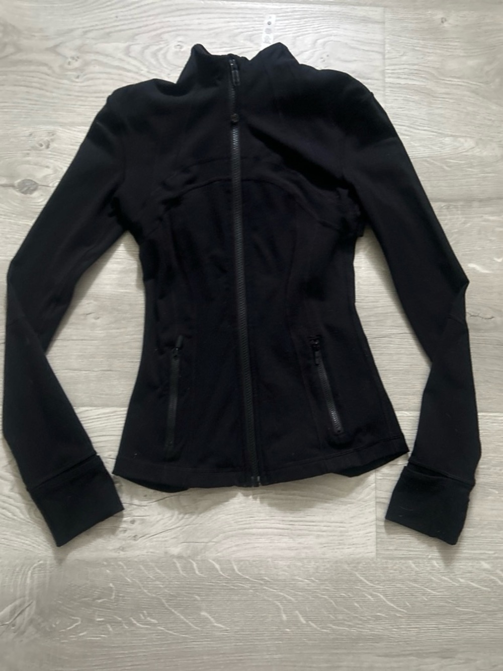 lululemon athletica Black Zip-Up Bomber Jacket